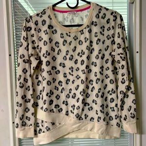 3/$20  Jr girls long sleeve cheetah print shirt
